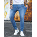 Men Slant Pocket Slim Straight Jeans